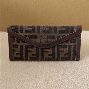 Fendi Zucca Women’s Canvas Long Wallet